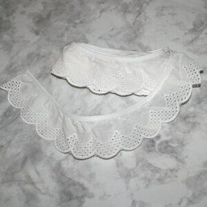 EYELET TRIM #1455 - Cut Out Fancy Floral Trim White - 2 yds - 2 1/2"